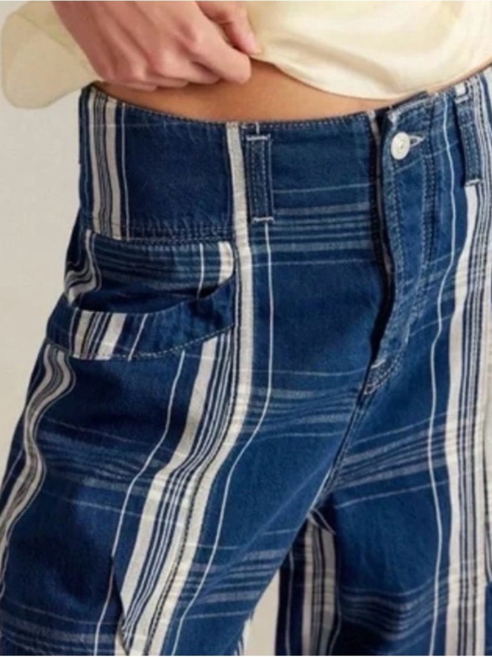 NWT Free People We the Free Rose Hall Low-Slung Beach Pants size 27